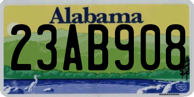 AL license plate 23AB908
