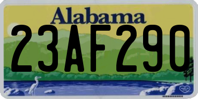 AL license plate 23AF290