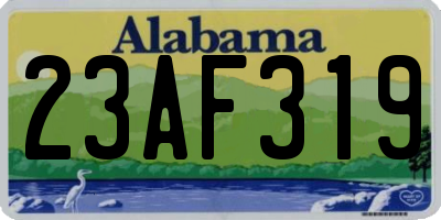 AL license plate 23AF319