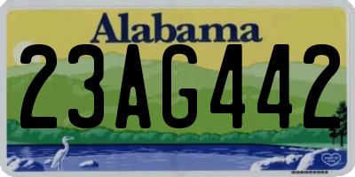 AL license plate 23AG442