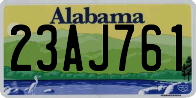 AL license plate 23AJ761