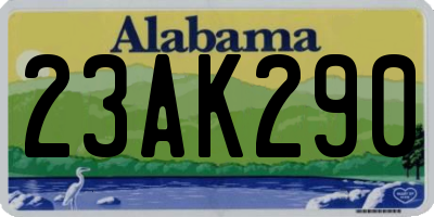 AL license plate 23AK290
