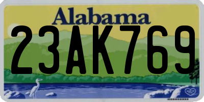 AL license plate 23AK769