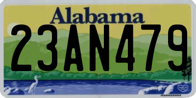 AL license plate 23AN479