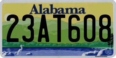 AL license plate 23AT608