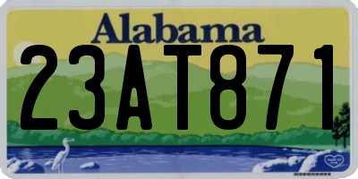 AL license plate 23AT871