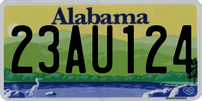 AL license plate 23AU124