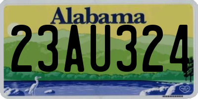 AL license plate 23AU324