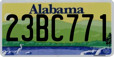 AL license plate 23BC771