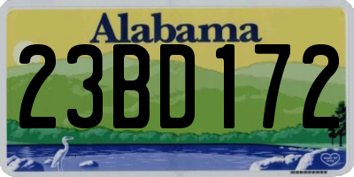 AL license plate 23BD172
