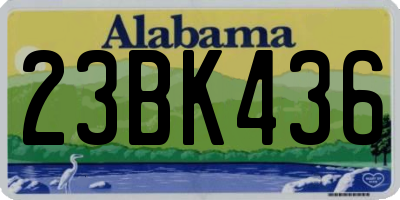 AL license plate 23BK436