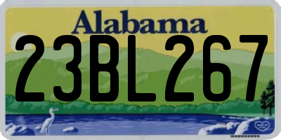 AL license plate 23BL267