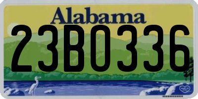 AL license plate 23BO336