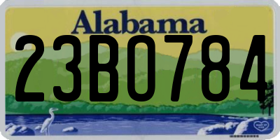 AL license plate 23BO784