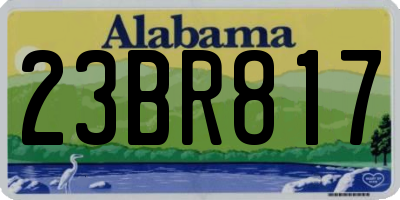 AL license plate 23BR817