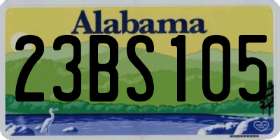 AL license plate 23BS105