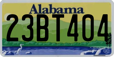 AL license plate 23BT404