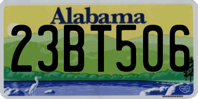 AL license plate 23BT506