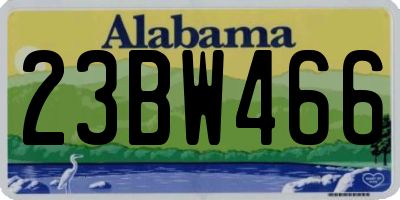 AL license plate 23BW466