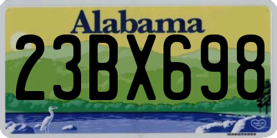 AL license plate 23BX698