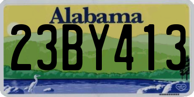 AL license plate 23BY413