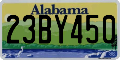 AL license plate 23BY450