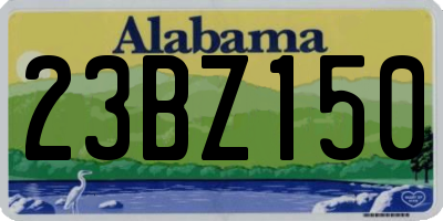 AL license plate 23BZ150