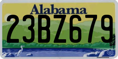 AL license plate 23BZ679