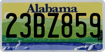 AL license plate 23BZ859