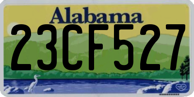 AL license plate 23CF527