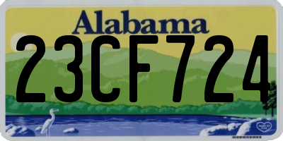 AL license plate 23CF724