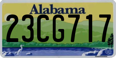 AL license plate 23CG717