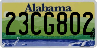 AL license plate 23CG802