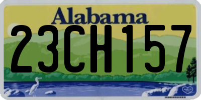 AL license plate 23CH157