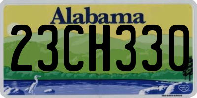 AL license plate 23CH330