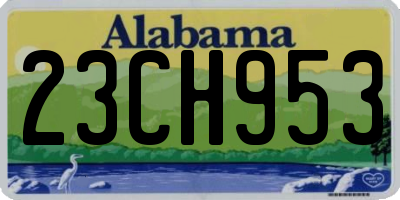 AL license plate 23CH953