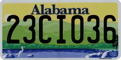 AL license plate 23CI036