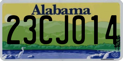 AL license plate 23CJ014