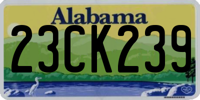 AL license plate 23CK239