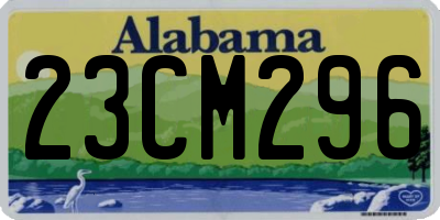 AL license plate 23CM296