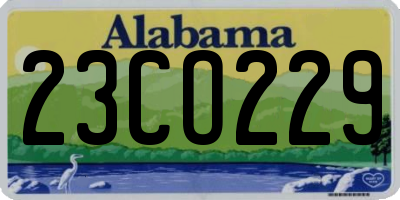 AL license plate 23CO229