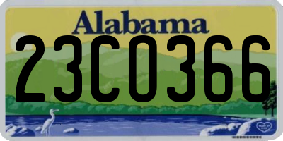 AL license plate 23CO366