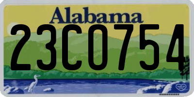AL license plate 23CO754