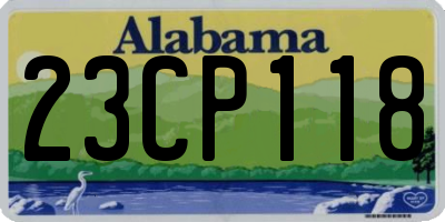 AL license plate 23CP118