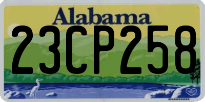 AL license plate 23CP258