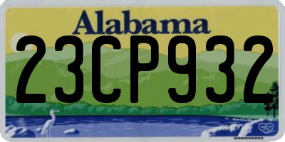 AL license plate 23CP932