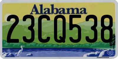 AL license plate 23CQ538