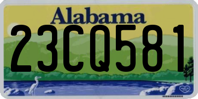 AL license plate 23CQ581