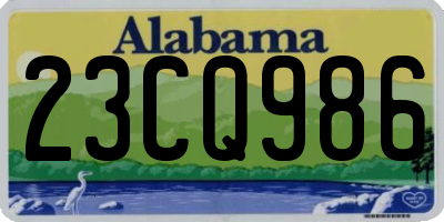AL license plate 23CQ986