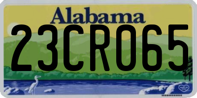 AL license plate 23CR065